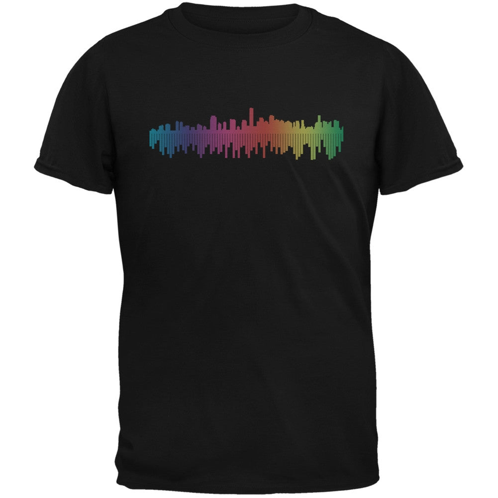 City Levels Black Adult T-Shirt Men's T-Shirts Old Glory 2XL Black