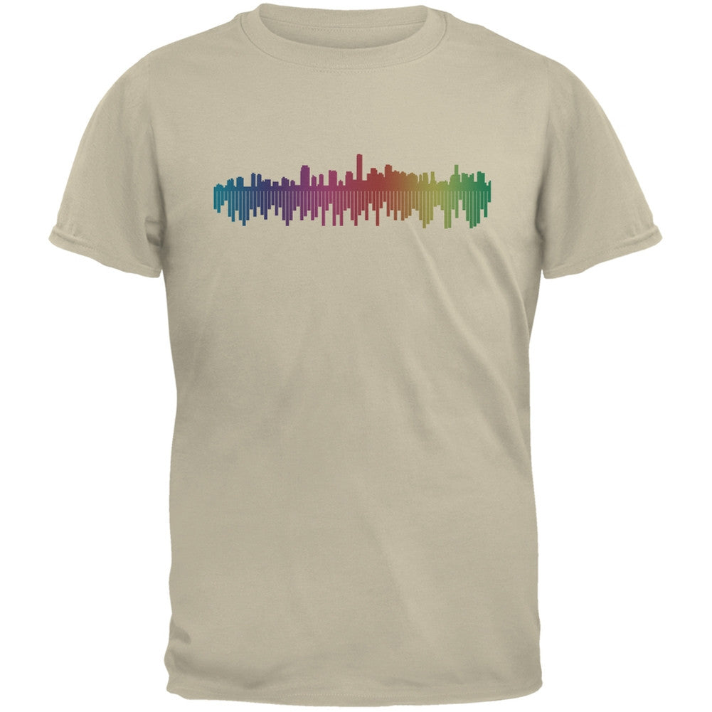 City Levels Sand Adult T-Shirt Men's T-Shirts Old Glory 2XL Beige