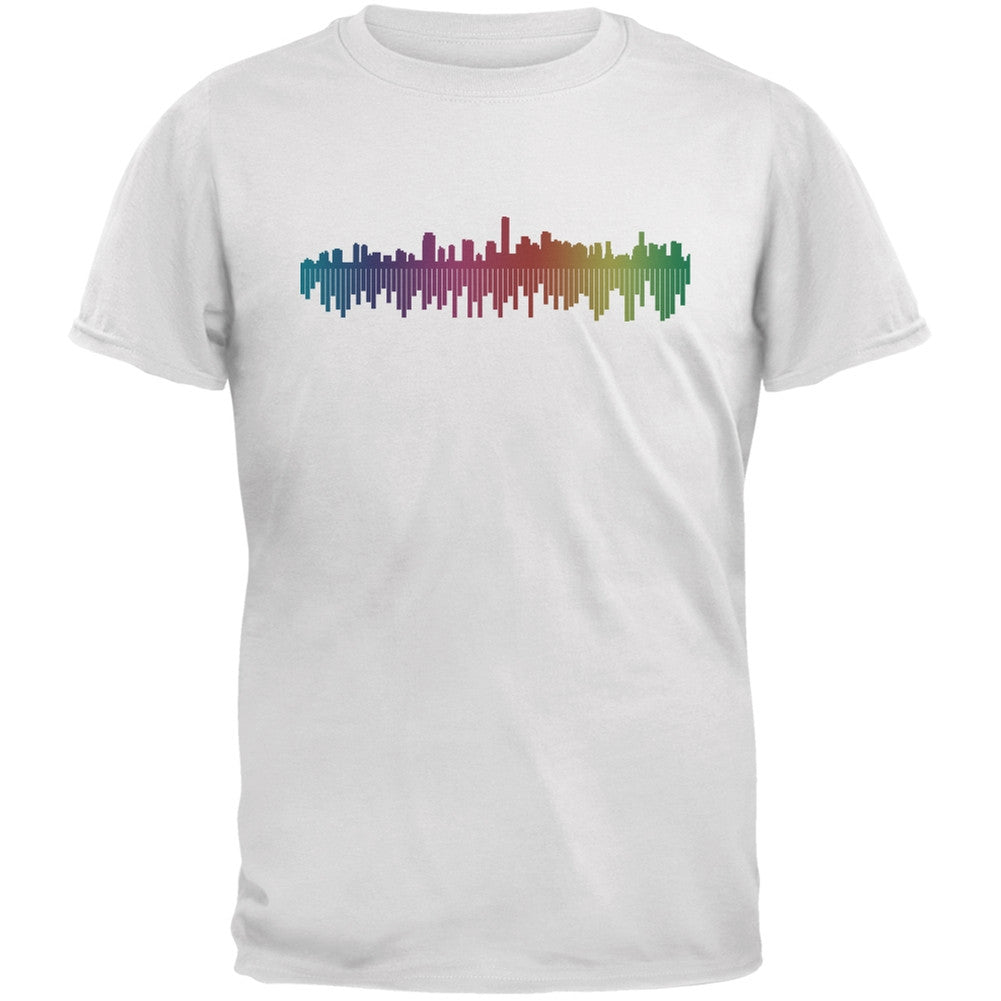 City Levels White Adult T-Shirt Men's T-Shirts Old Glory 2XL White
