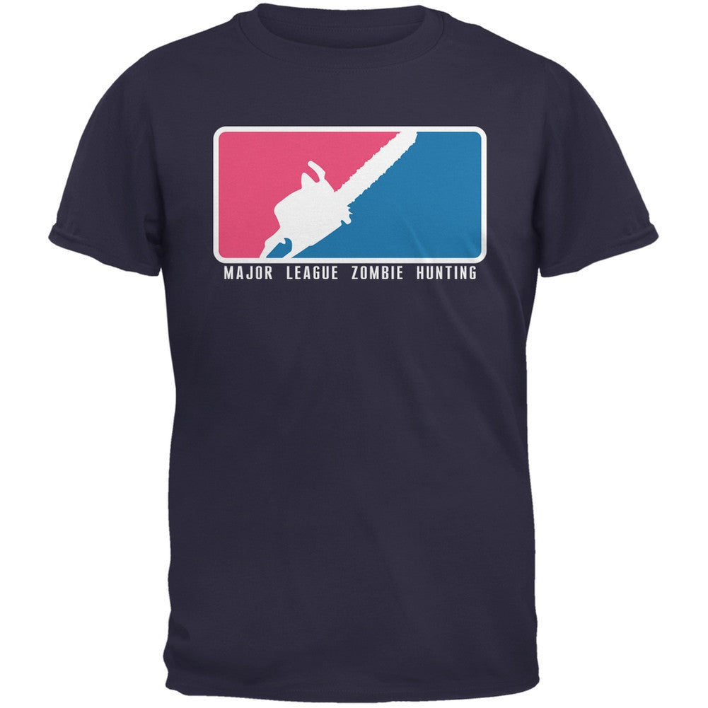 Major League Zombie Hunter Navy Youth T-Shirt Youth T-Shirts Old Glory LG Blue