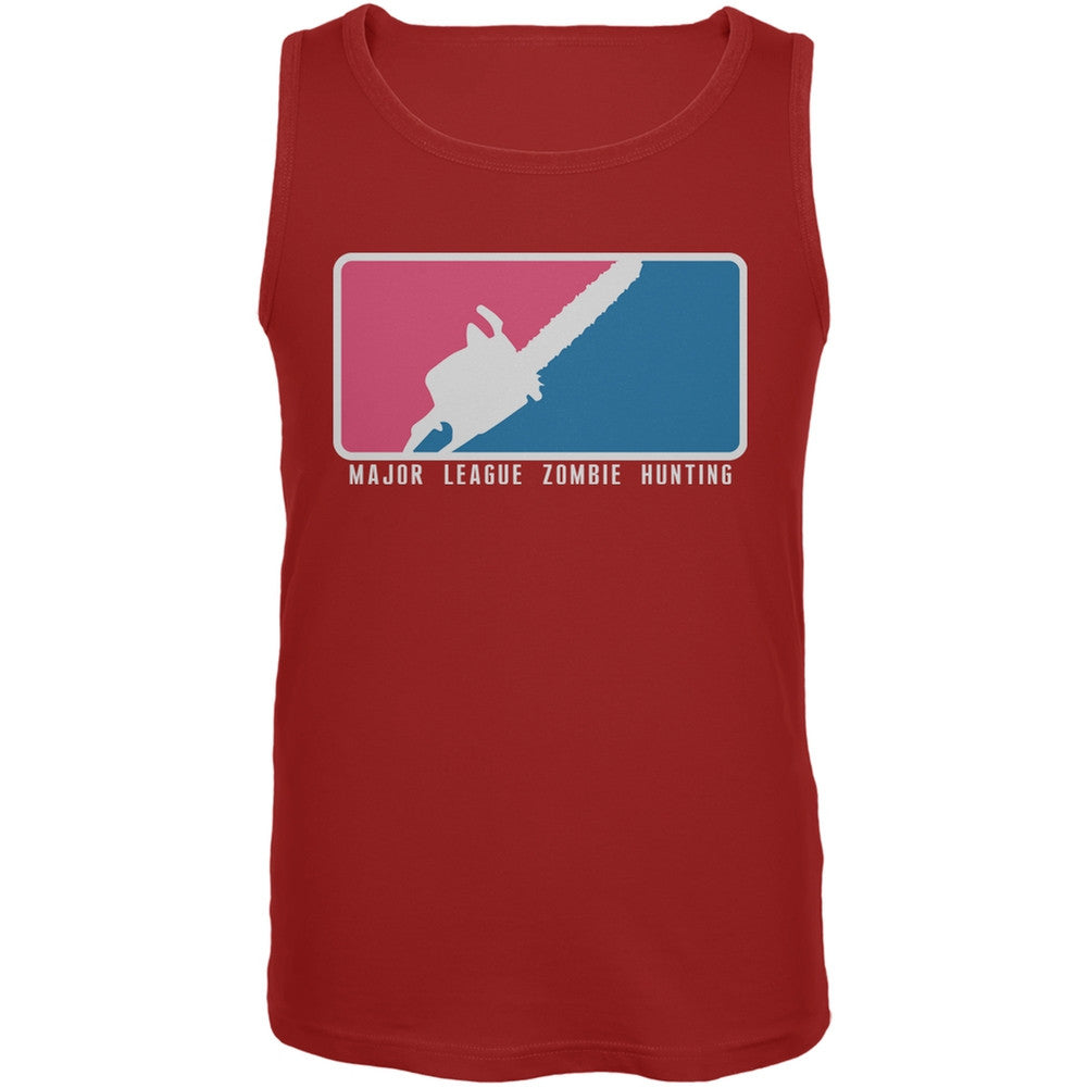 Major League Zombie Hunter Red Adult Tank Top Men's Tank Tops Old Glory 2XL Red
