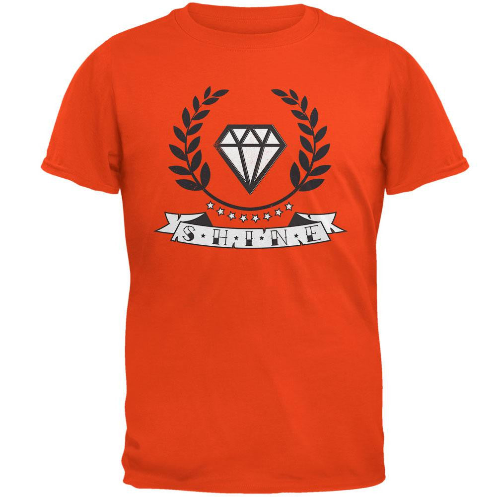 Shine Orange Adult T-Shirt Men's T-Shirts Old Glory 2XL Orange
