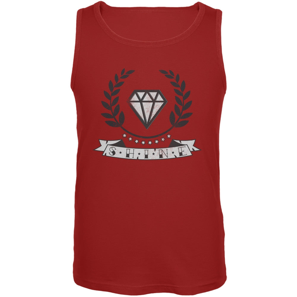 Shine Red Adult Tank Top Men's Tank Tops Old Glory 2XL Red