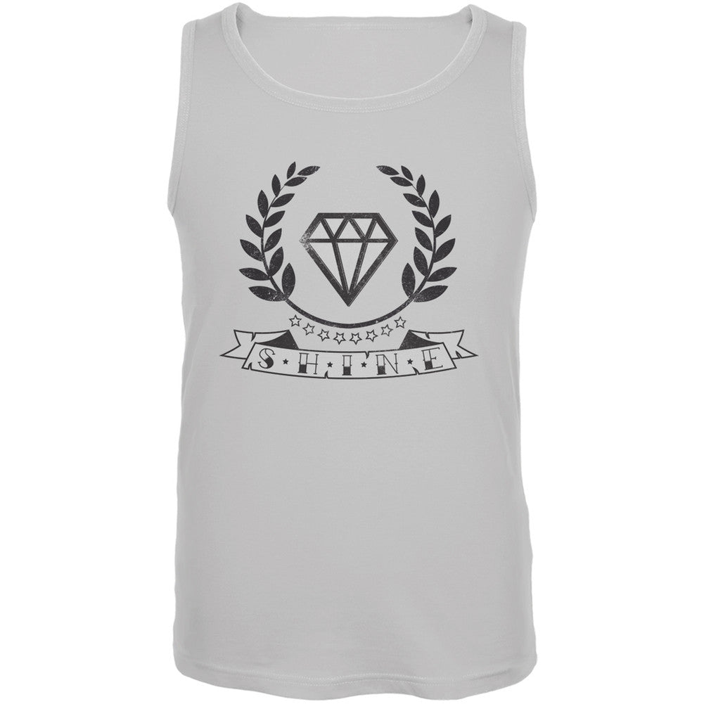 Shine White Adult Tank Top Men's Tank Tops Old Glory 2XL White
