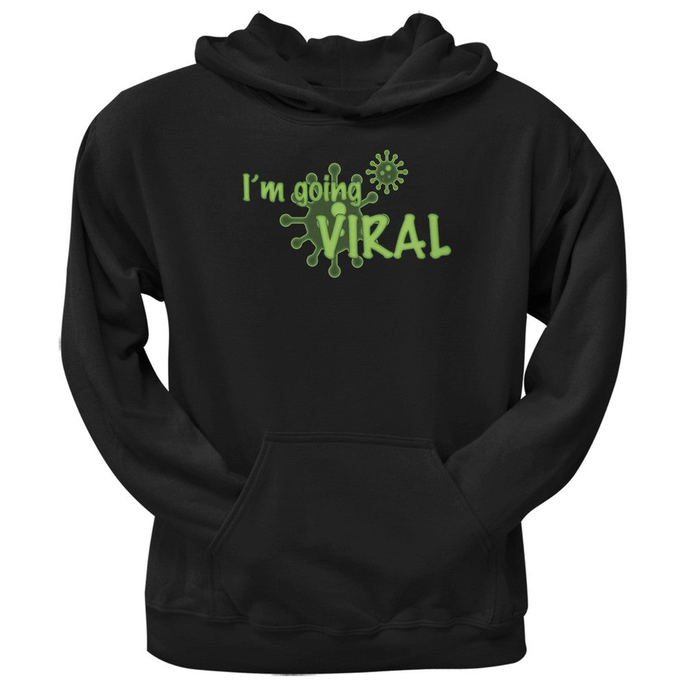 Going Viral Funny Flu Black Black Adult Hoodie Men's Hoodies Old Glory 2XL Black