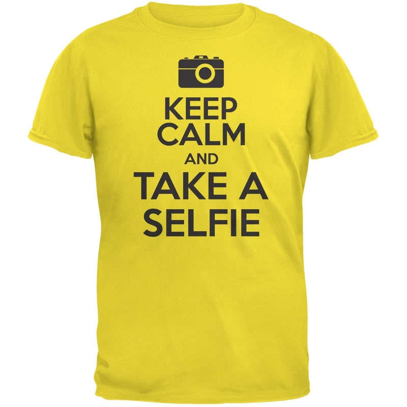 Keep Calm Take a Selfie White Youth T-Shirt Youth T-Shirts Old Glory