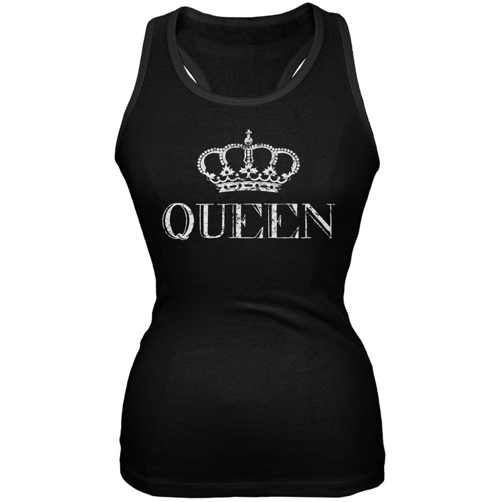 Queen Black Soft Juniors Tank Top Juniors Tank Tops Old Glory 2XL Black