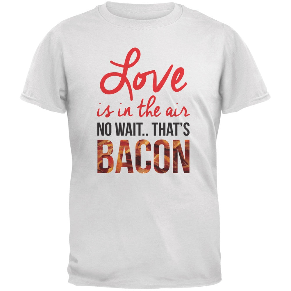 Love, No Wait.. Bacon White Youth T-Shirt Youth T-Shirts Old Glory LG White