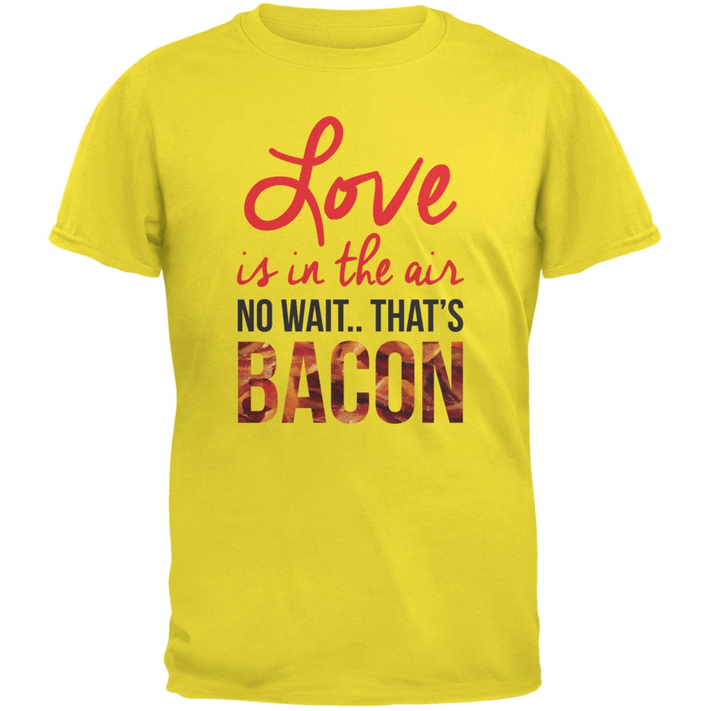 Love, No Wait.. Bacon Yellow Youth T-Shirt Youth T-Shirts Old Glory LG Yellow