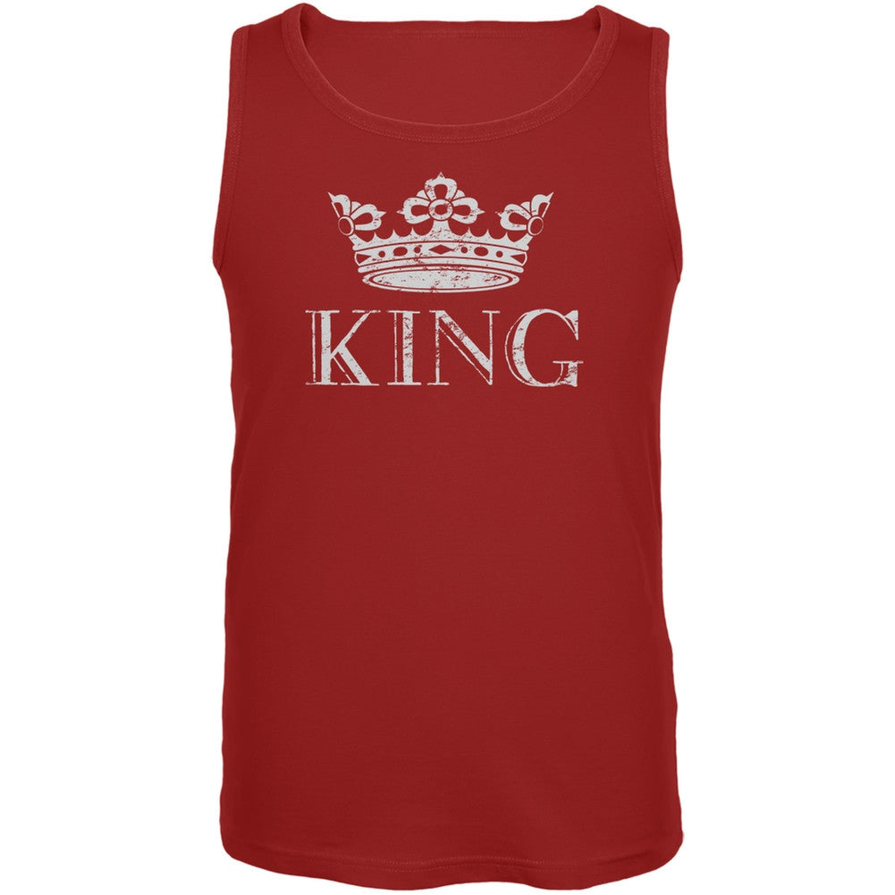 KING Red Adult Tank Top Men's Tank Tops Old Glory 2XL Red