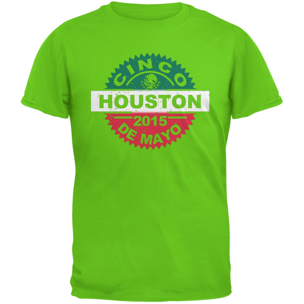 Cinco De Mayo - Houston Electric Green Youth T-Shirt Youth T-Shirts Old Glory