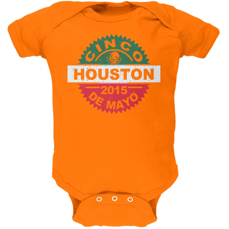 Cinco De Mayo - Houston Key Lime Green Soft Baby One Piece Baby One Piece Old Glory