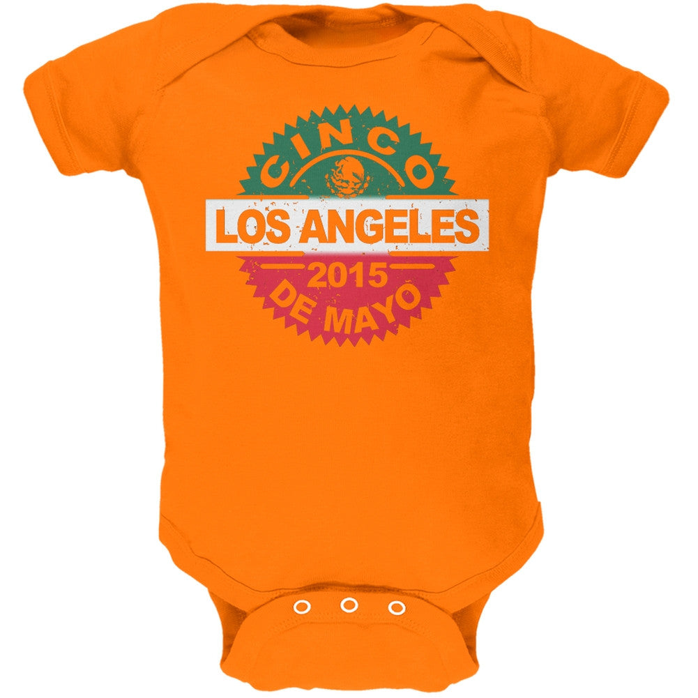 Cinco De Mayo - Los Angeles Key Lime Green Soft Baby One Piece Baby One Piece Old Glory