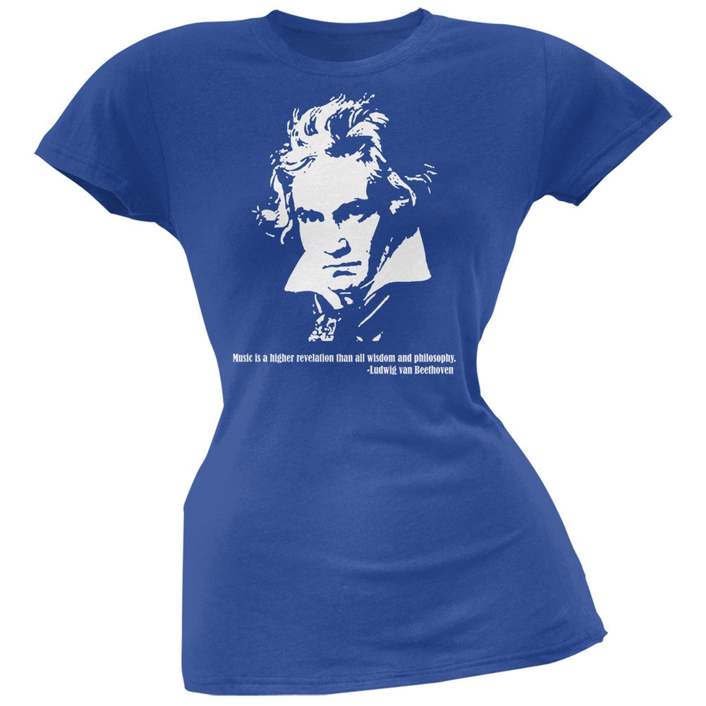 Beethoven Royal Soft Juniors T-Shirt Juniors T-Shirts Old Glory 2X Blue