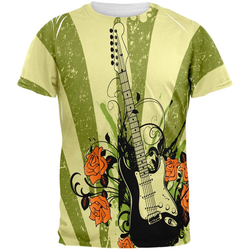 Stratocaster All Over Adult T-Shirt Men's T-Shirts Old Glory 2XL Multi