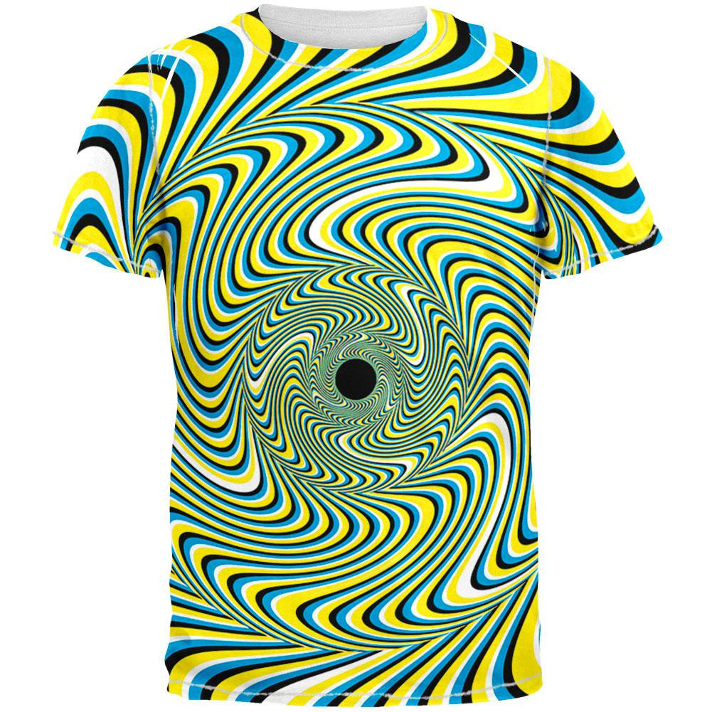 Optical illusion All Over Adult T-Shirt Men's T-Shirts Old Glory 2XL White