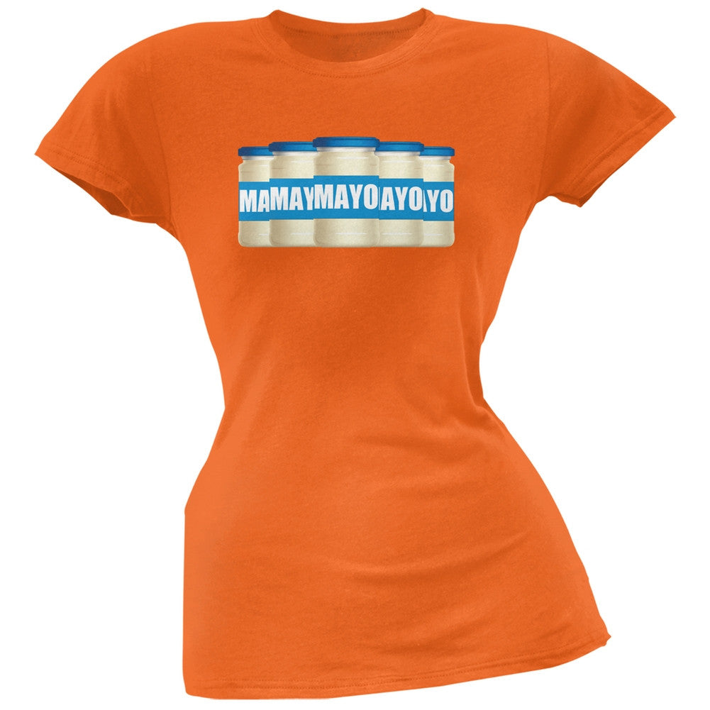 Cinco De Mayo - Mayonnaise Orange Soft Juniors T-Shirt Juniors T-Shirts Old Glory