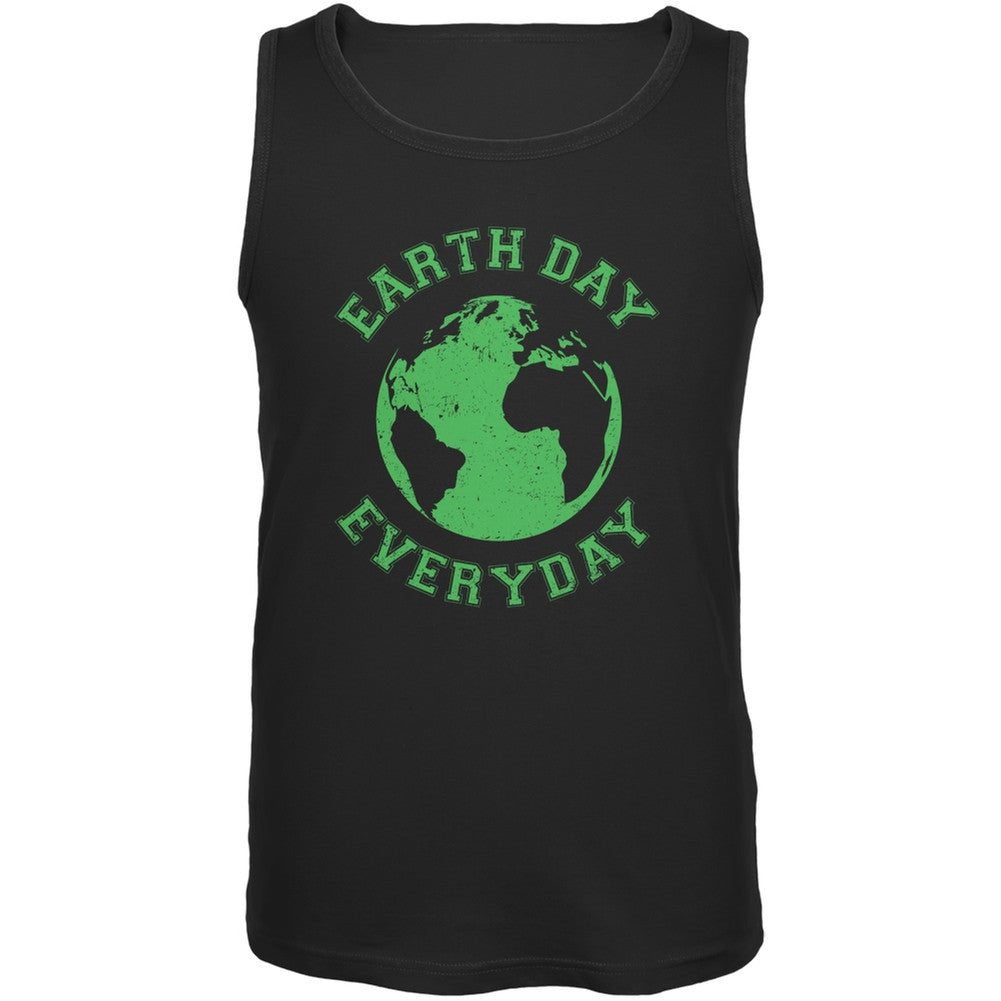 Earth Day - Earth Day Everyday Black Adult Tank Top Men's Tank Tops Old Glory 2XL Black