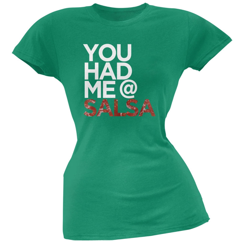Cinco de Mayo - You Had Me at Salsa Orange Soft Juniors T-Shirt Juniors T-Shirts Old Glory