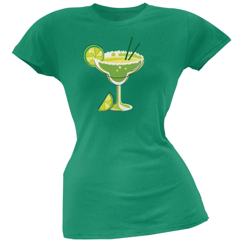 Cinco de Mayo - Margarita Glass Orange Soft Juniors T-Shirt Juniors T-Shirts Old Glory