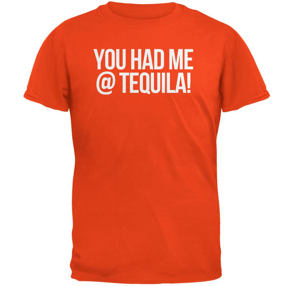 Cinco de Mayo - You Had Me at Tequila Orange Adult T-Shirt Men's T-Shirts Old Glory 2XL Orange