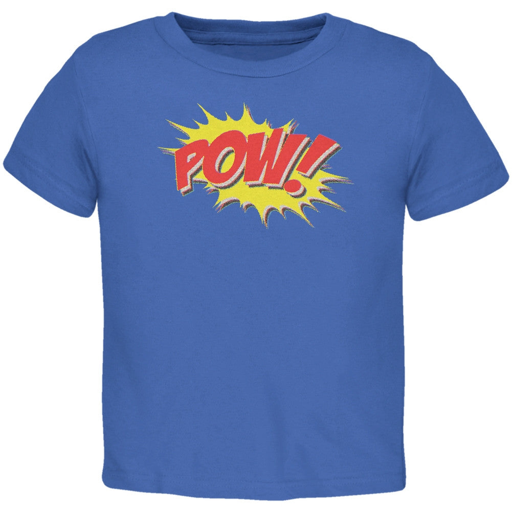 POW Comic Book Super Hero Royal Toddler T-Shirt Toddler T-Shirts Old Glory 2T Blue