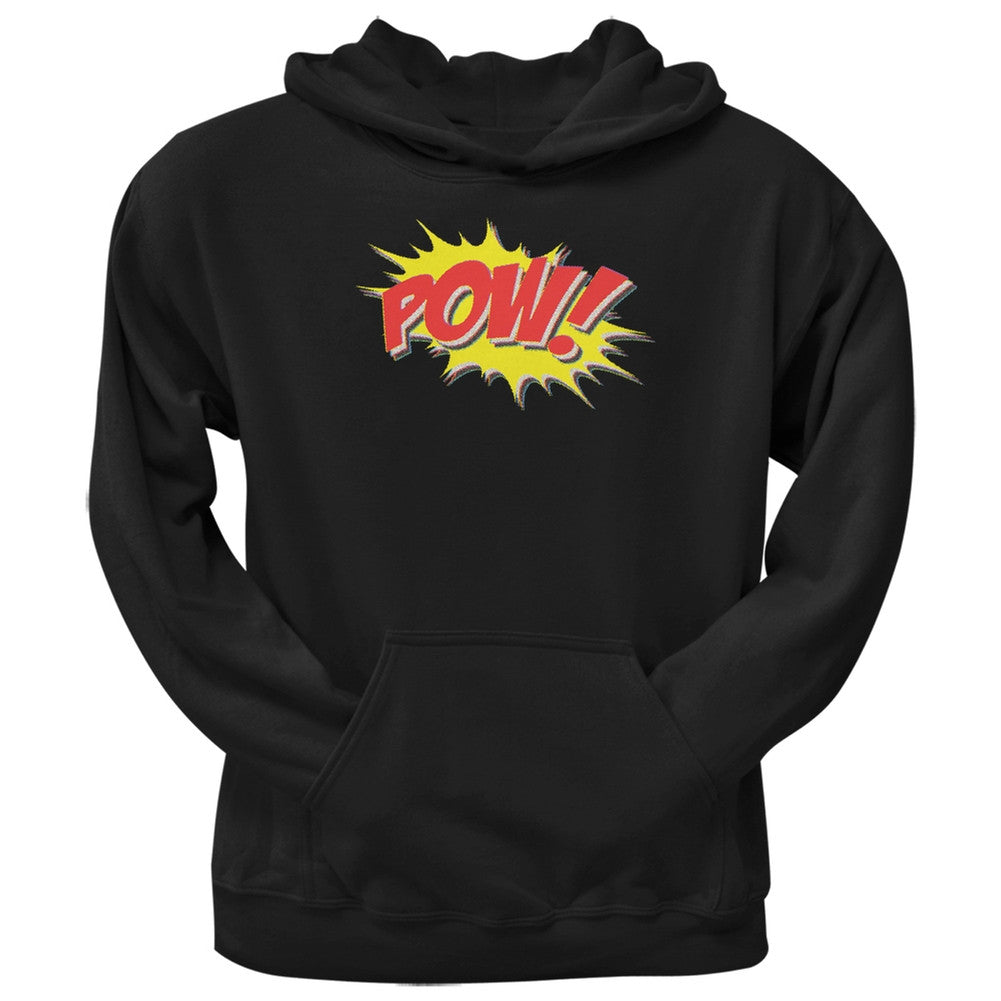 POW Comic Book Super Hero Black Adult Hoodie Men's Hoodies Old Glory SM Black