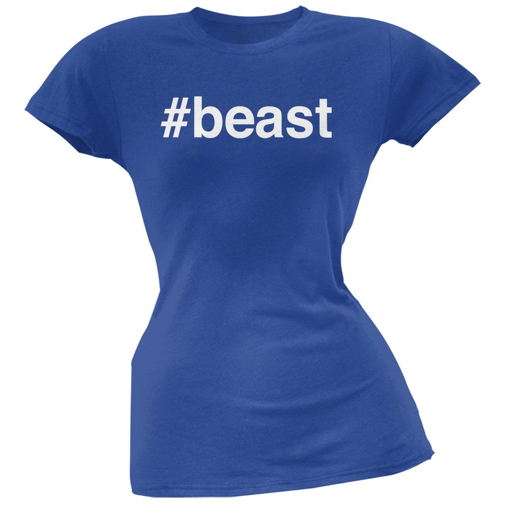 #beast Royal Juniors Soft T-Shirt Juniors T-Shirts Old Glory SM Blue