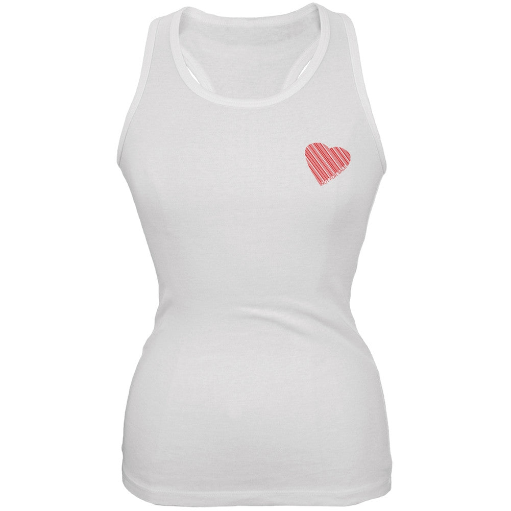 Heart Not For Sale White Juniors Soft Tank Top Juniors Tank Tops Old Glory 2XL White