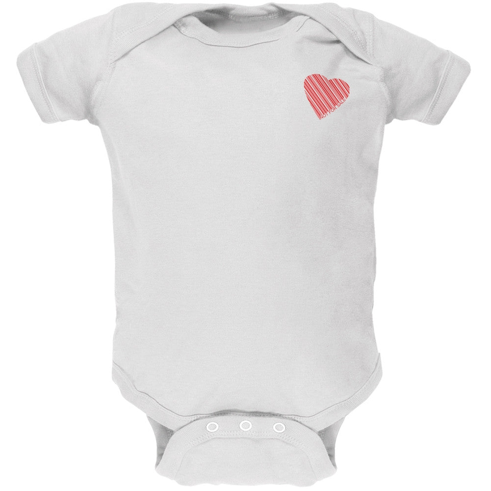 Heart Not For Sale White Soft Baby One Piece Baby One Piece Old Glory 0-3M White