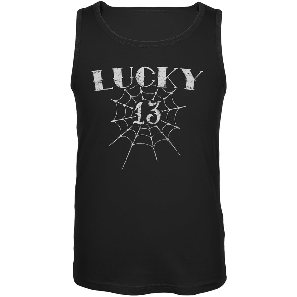 Lucky 13 Black Adult Tank Top Men's Tank Tops Old Glory 2XL Black