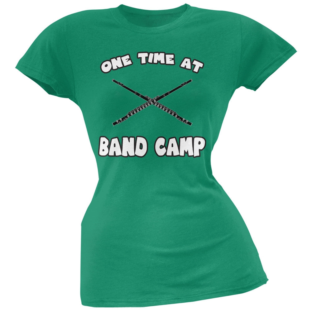 Band Camp Kelly Green Soft Juniors T-Shirt Juniors T-Shirts Old Glory 2XL Green