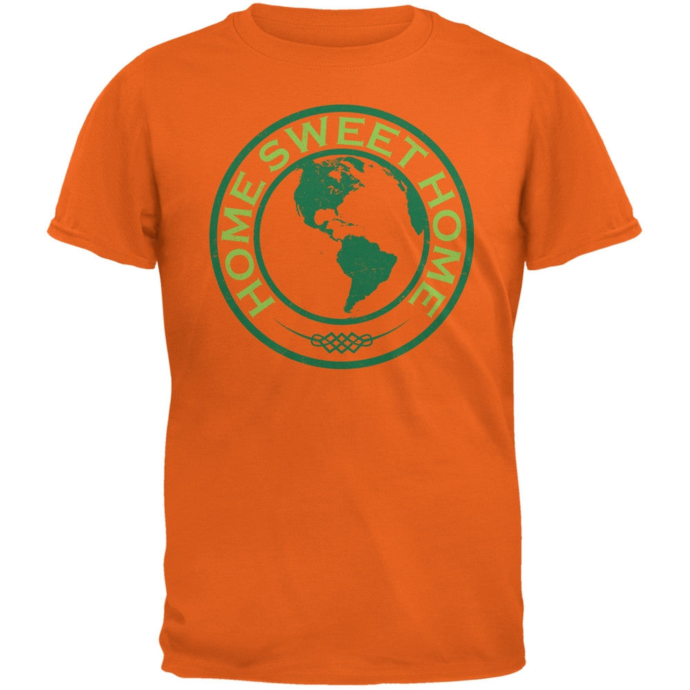 Earth Day - Home Sweet Home Orange Adult T-Shirt Men's T-Shirts Old Glory 2XL Orange