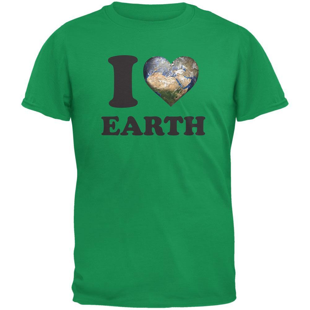 Earth Day - I Heart Earth Irish Green Youth T-Shirt Youth T-Shirts Old Glory LG Green