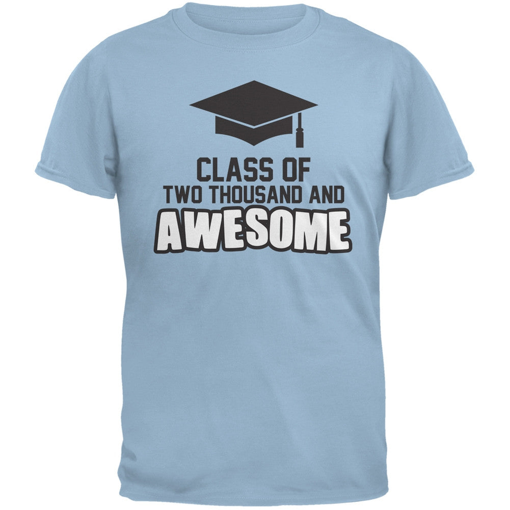 Two Thousand and Awesome Light Blue Adult T-Shirt Men's T-Shirts Old Glory 2XL Blue