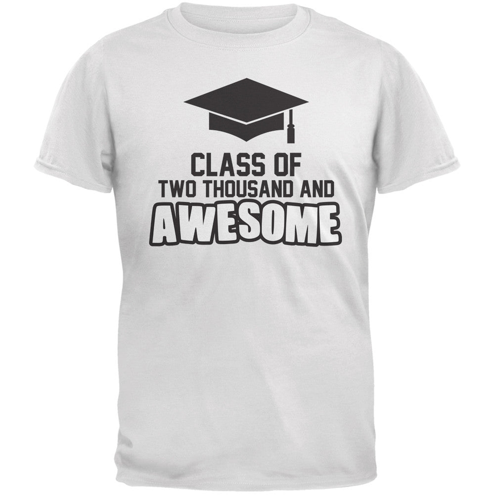 Two Thousand and Awesome White Adult T-Shirt Men's T-Shirts Old Glory 2XL White