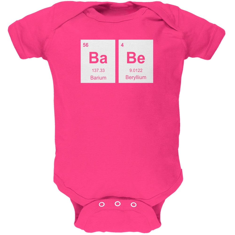 Baby - BaBe Periodic Elements Hot Pink Soft Baby One Piece Baby One Piece Old Glory 0-3M Pink
