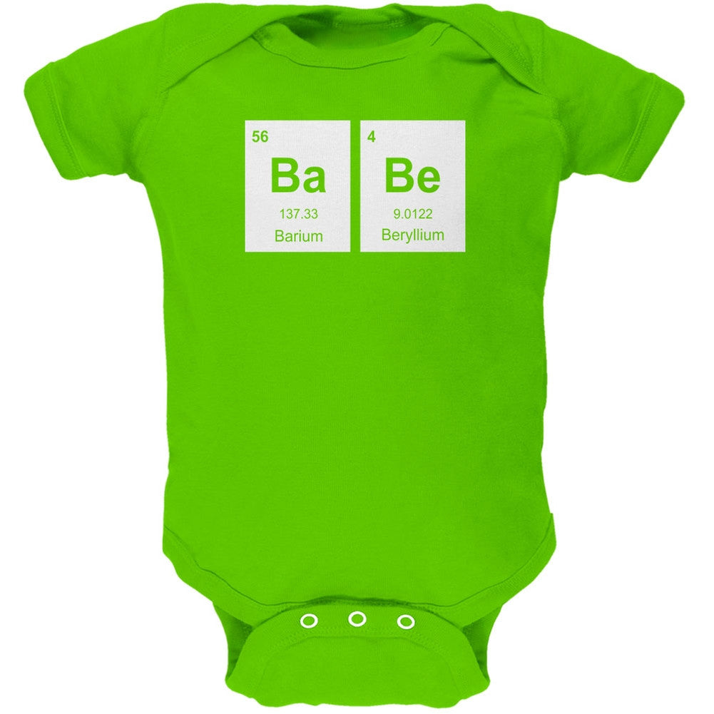 Baby - BaBe Periodic Elements Key Lime Green Soft Baby One Piece Baby One Piece Old Glory 0-3M Green