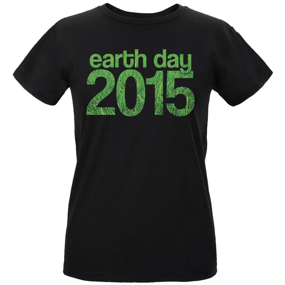 Earth Day - 2015 Grass Women's Organic Black T-Shirt Women's T-Shirts Old Glory LG Black