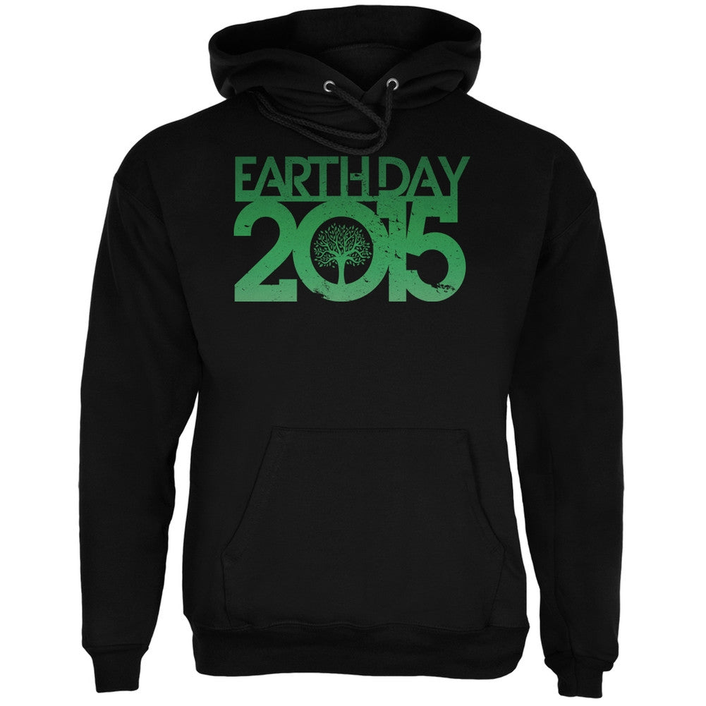 Earth Day - 2015 Tree Black Adult Hoodie Men's Hoodies Old Glory 2XL Black