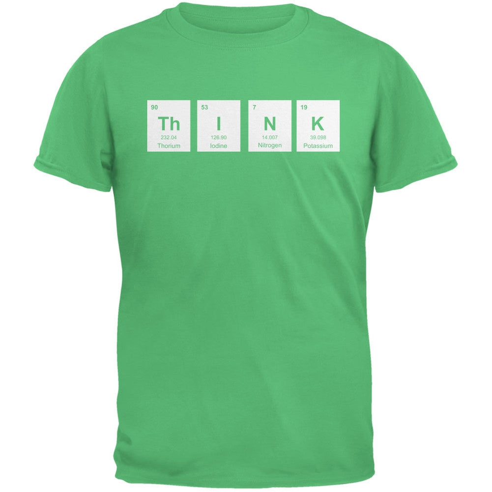 ThINK Periodic Elements Irish Green Adult T-Shirt Men's T-Shirts Old Glory 2XL Green