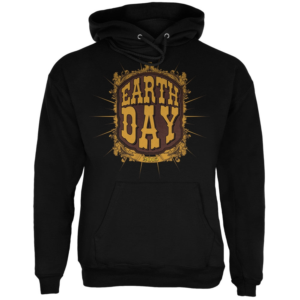 Earth Day - Vintage Earth Day 2015 Black Adult Hoodie Men's Hoodies Old Glory 2XL Black