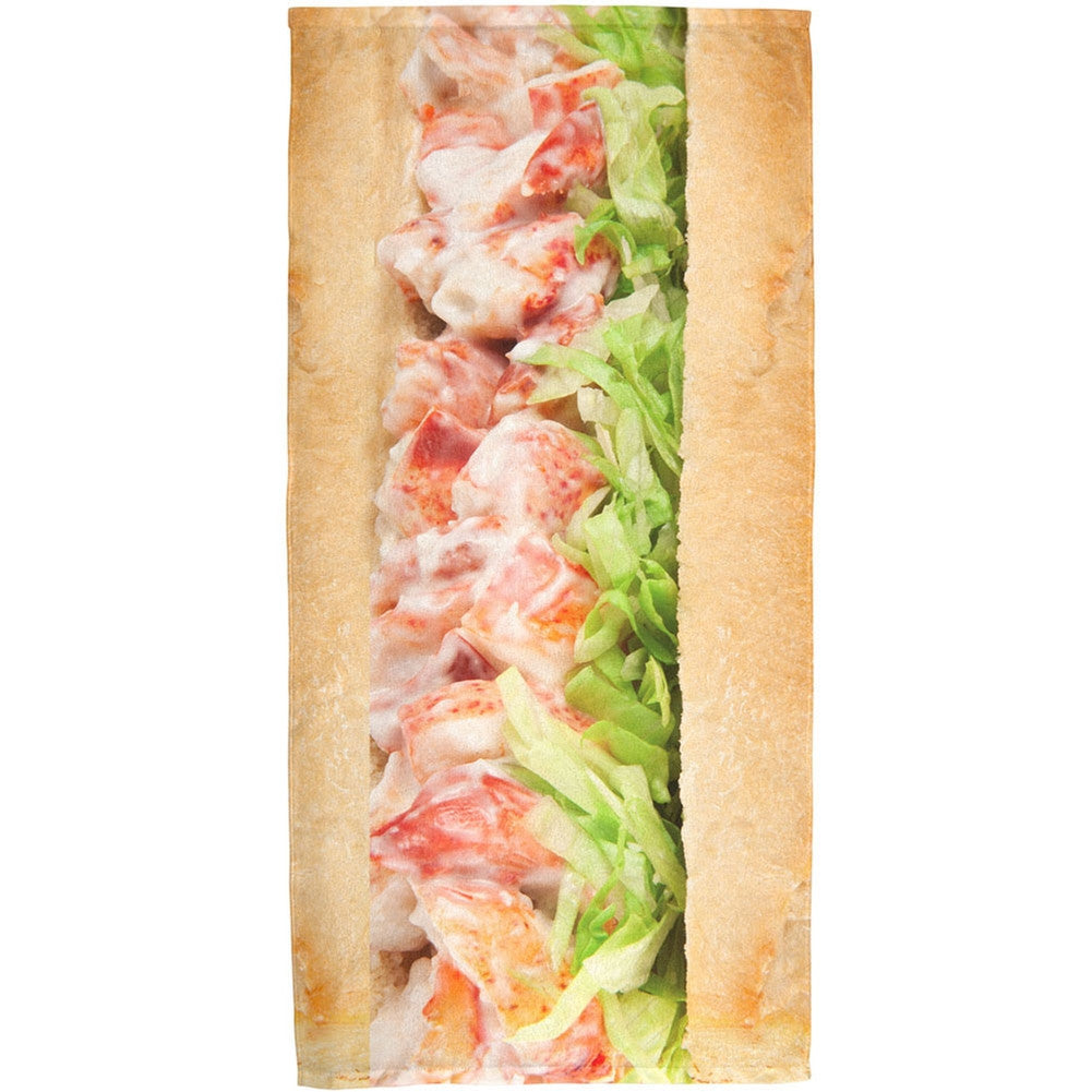 Lobster Roll All Over Bath Towel Bath Towels Old Glory