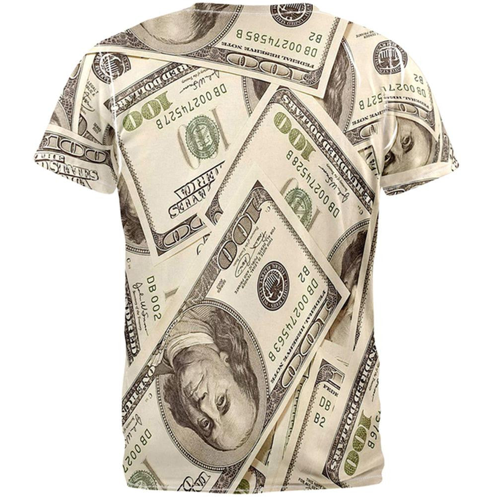 Money All Over Adult T-Shirt Men's T-Shirts Old Glory