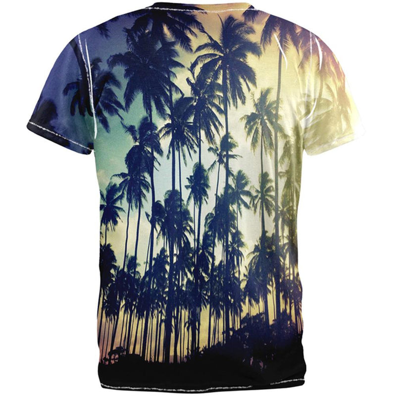 Palm Trees All Over Adult T-Shirt Men's T-Shirts Old Glory