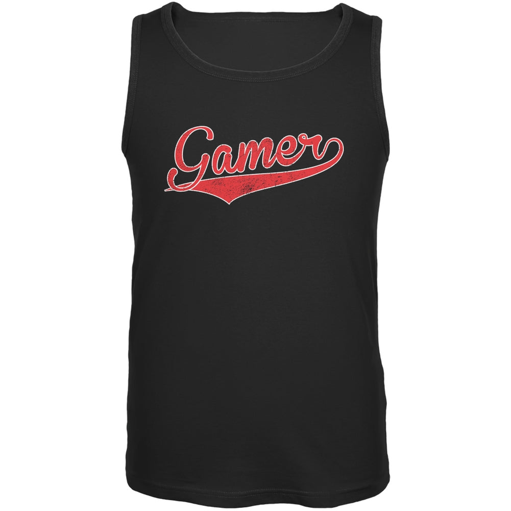 Gamer Black Adult Tank Top Men's Tank Tops Old Glory 2XL Black