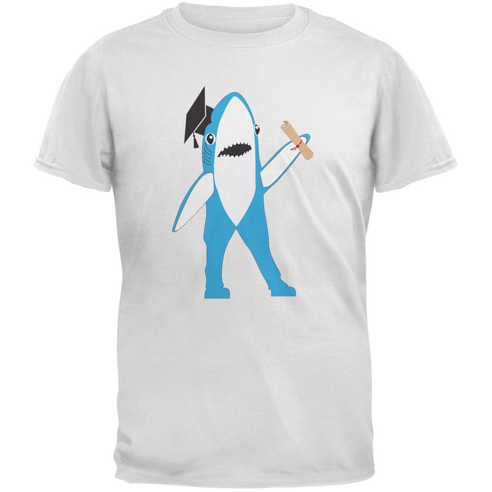 Graduation - Left Shark Proud Graduate White Youth T-Shirt Youth T-Shirts Old Glory LG White