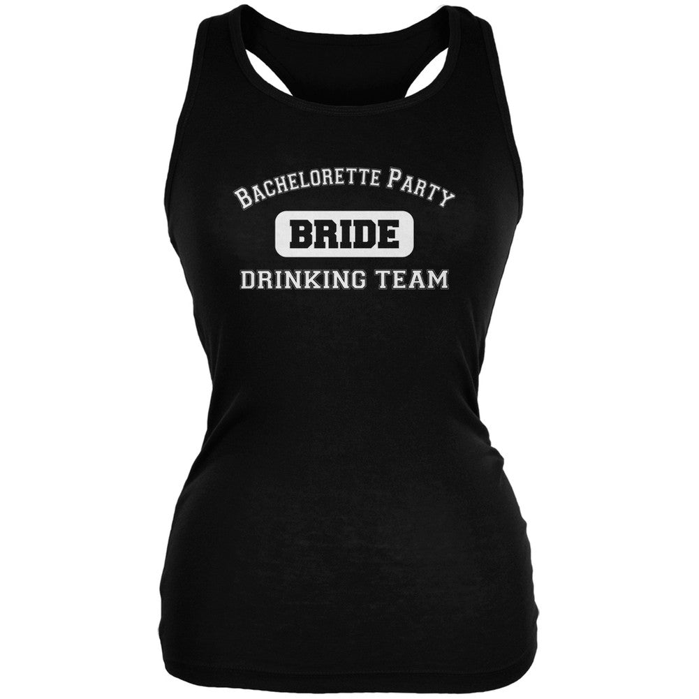 Bachelorette Party Drinking Team Bride Black Juniors Soft Tank Top Juniors T-Shirts Old Glory 2XL Black