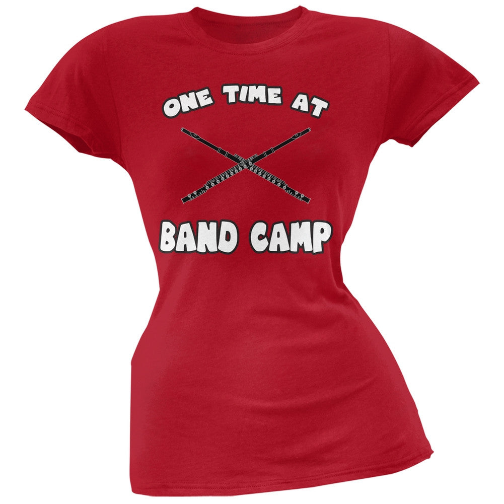 Band Camp Red Soft Juniors T-Shirt Juniors T-Shirts Old Glory 2XL Red