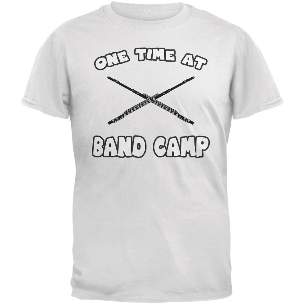 Band Camp White Adult T-Shirt Men's T-Shirts Old Glory 2XL White